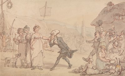 Dr. Syntax mit Kitty Cowslip von Thomas Rowlandson